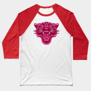 oldschool tattoo style pink panther head Baseball T-Shirt